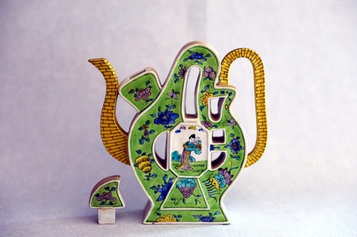 Theiere famille verte avec - theiere,