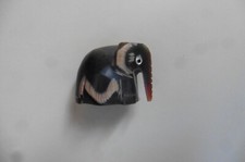 Figurine animal petit éléphant sculpté en corne d'Asie Vietnam Cambdoge