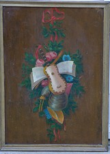 Huile sur panneau 19ème