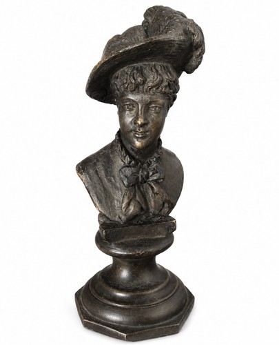 Statue bronze cire - bronze, buste