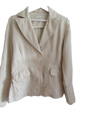 "YUMI MAZAO" VESTE BLAZER D'ETE 100%LIN NON DOUBLEE T.1 = 36/38