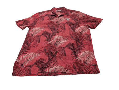 Chemise hawaïenne soie rouge