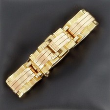 Bracelet tank 2 ors ( or jaune et rose)  750/ème - Année 1940 - B10157