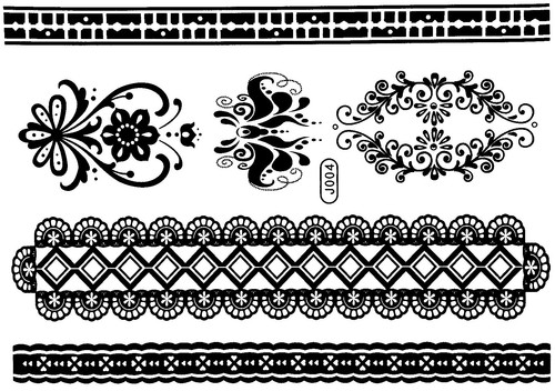 Tatouage éphémère noir - tatouage,