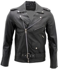 Veste De Motard En Cuir Noir