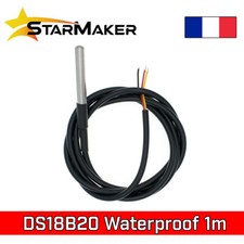 Sonde DS18B20 dallas température câble 1m capteur 1-Wire Thermomètre étanche