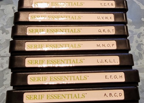 Sizzix serif essentials - serif, of