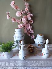 service à Condiments Porcelaine de Paris décor Pavot et Fleurs Persanes