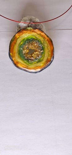 Pendentif fait main géode - pendentif,