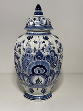 Vase couvert Delft céramique