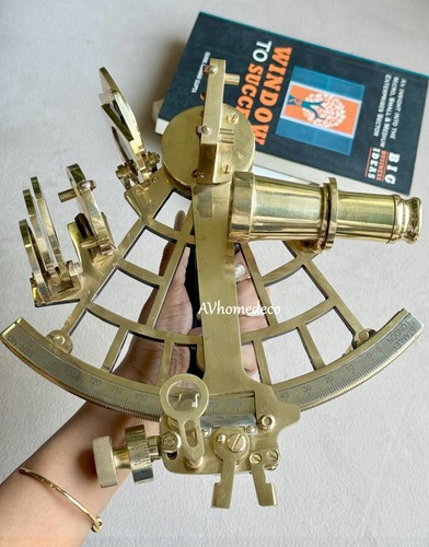 Sextant nautique laiton - sextant,