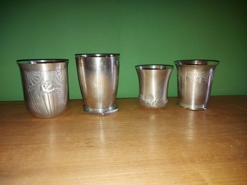 Gobelets metal argente - , (