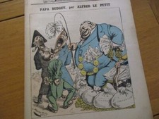 JOURNAL LE PETARD N° 26 1877 ALFRED LE PETIT PAPA BUDGET CARICATURE LITHO