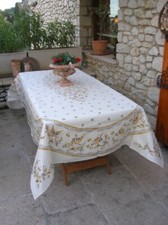 Nappe Faïence de Moustiers Bleu 2m50/1m60 - MCTISSUS - 3700913802308