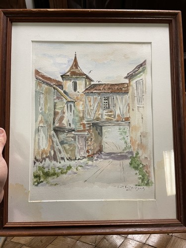 Roques aquarelle peinture - r.,