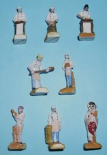 Série complète de 8 fèves puzzle la baguette, fabrication du pain