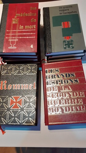 Lot livres relies cuir - lot,