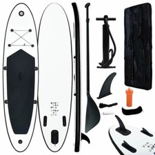 Planche de surf gonflable noir & blanc 330 cm – SUP set débutant & pro