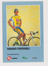CYCLISME carte cycliste FABIANO FONTANELLI équipe ZG MOBILI SELLE ITALIA 1995