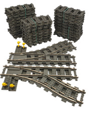Lego® train rails 9V chemin de fer voie ferrée 4520 4515 4531 SET de rails aigui