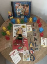 Lot Divers Astérix Et Obelix Règle Jeton Cartes Figurines Porte Clés Jeu Vidéo