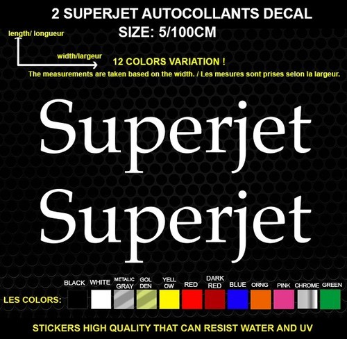Superjet logo autocollant - 2,
