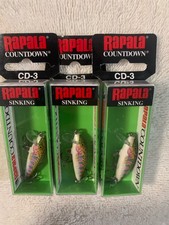 (LOT OF 3) RAPALA CD-3 BALSA