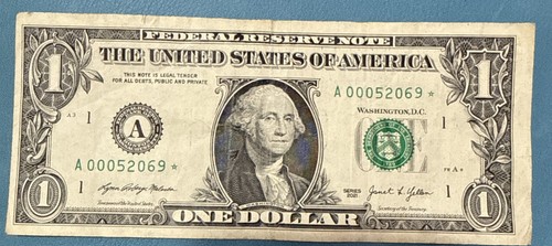 Billete one dollar - billete, con