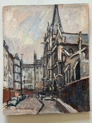 Huile sur panneau maurice - panneau,