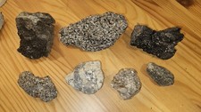 Lot Pierres minéraux brillant mica à identifier 1 kg