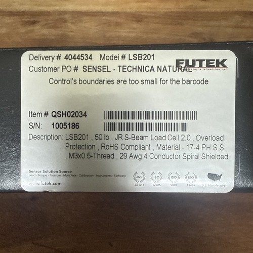 Futek lsb201 miniature - lsb201,