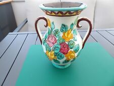 VASE  CERAMIQUE DECOR FLORAL