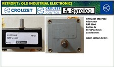 Réducteur Crouzet 81037003 Rapport 1000 Boitier de  65*65*32.5mm axe 8mm.