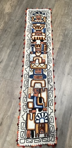 Vtg folk art polynesian table - polynesian,