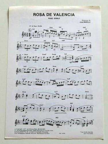 Partition double sheet - , music