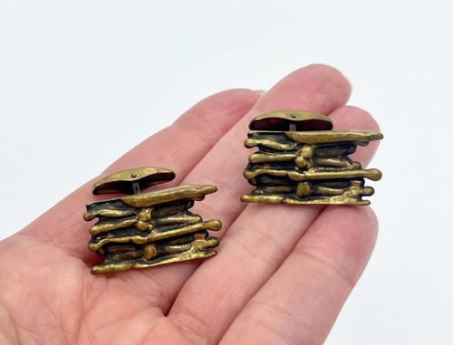 Boutons manchette bronze - de,