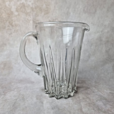 Cruche en Cristal Transparent – Motif Étoilé – Pichet - style Art Déco