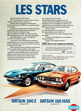 Publicité Advertising  0822  1977     Datsun  260Z &  160JSSS  les Stars