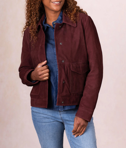Veste camionneur cuir - veste, en