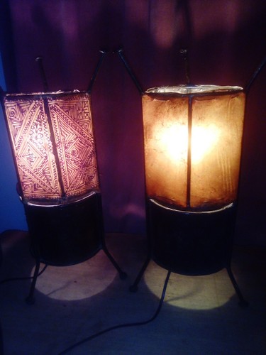 Importante paire lampe art - de,