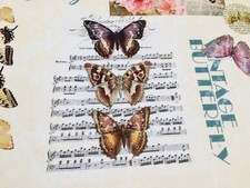 Rideau vintage papillon