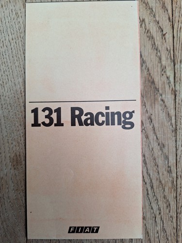 Fiat 131 racing - 1978, brochure