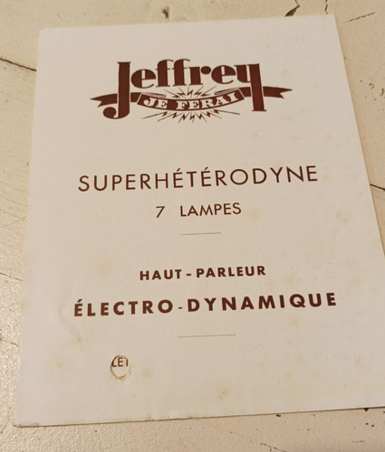 Ancienne publicite prospectus - ancienne,