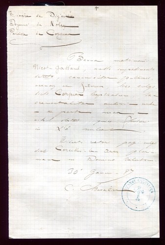 Document ancien corcelles - corcelles, les