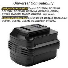 4000mAh Batterie pour DEWALT 24V DE0240-XJ DE0241 DE0243-XJ DW0240 DW0242 DW017