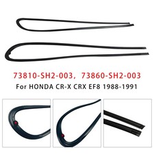 2PCS Window Glass Molding RH &