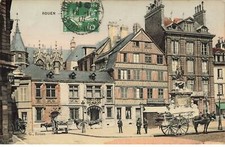 76 ROUEN #MK48237 CHARETTE CHEVAL STATUE EDIT N.G.