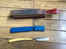 Rasoir coupe-chou et cuir a