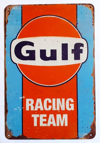 Plaque gulf racing team - plaque,