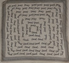 (187)Esterel Foulard en soie vintage t 65x65 cm 